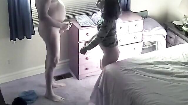 Dad checks his daughter's pussy if mom comes over - 2 image