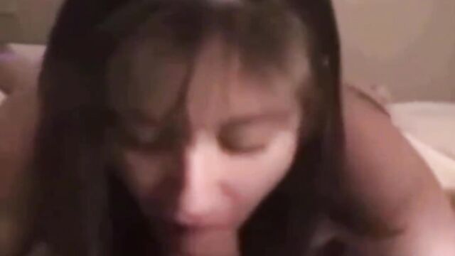 Mature mommy gives her son a blowjob - 4 image