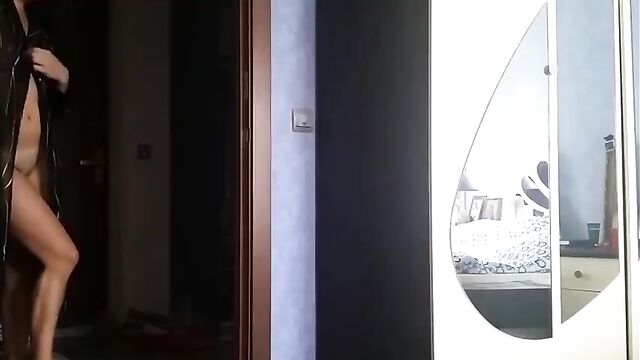 Stunning mom sucks her son's cock so fast and hard in home incest porn - 1 image