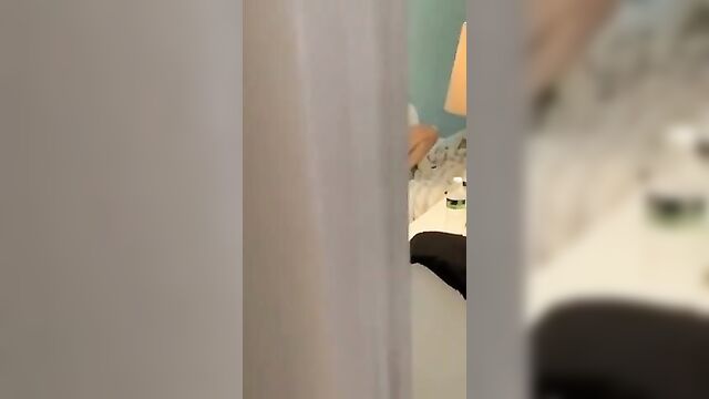 Brother Spying at sister's masturbation - 4 image