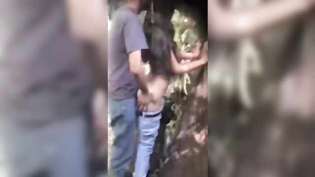 Siblings caught having sex in the jungle - 1 image
