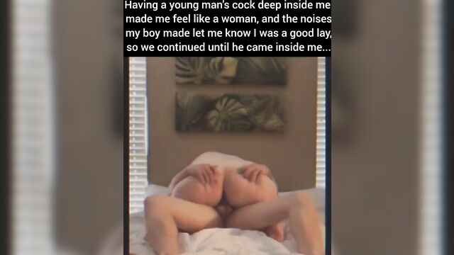 Fat mom rides her son's dick - 3 image