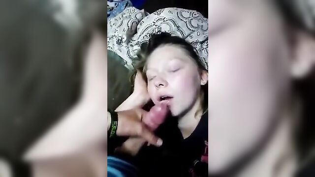Pranking my sleeping sister turned into hot cumshot - 2 image
