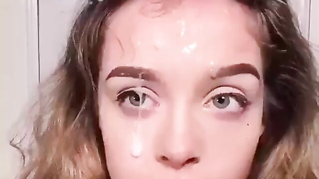Brother gives some blowjob lessons to his hot sister with a beautiful face - 3 image