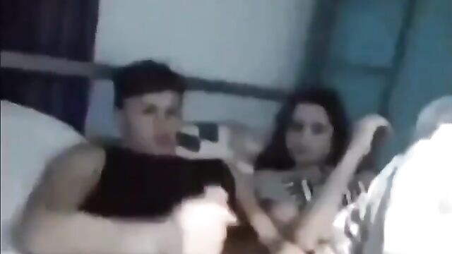 Sexy sister gives her brother a perfect handjob