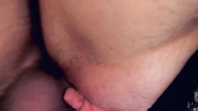 Bareback incest creampie with mom and son - 2 image