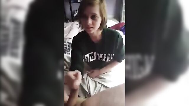 Cute daugher enjoys Daddy's dick homemade