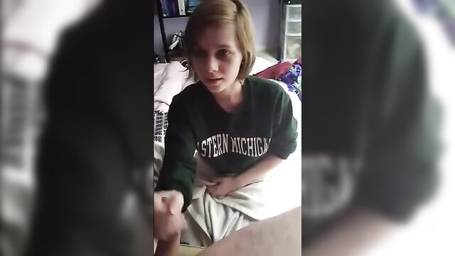Cute daugher enjoys Daddy's dick homemade - 2 image