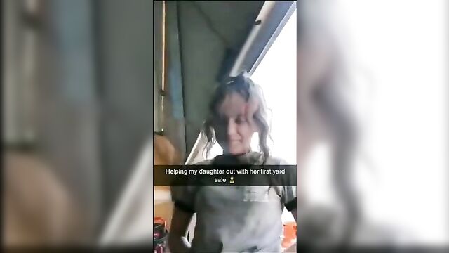 Helping my daughter out with her first public incest sex