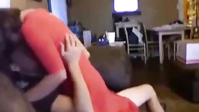 Real mom and teen son blowjob homemade