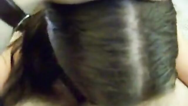 Pretty masked daughter giving her father a blowjob - 3 image