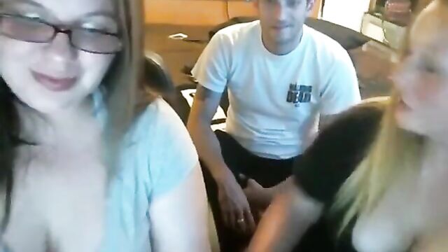 Brother and sisters in homemade real incest on webcam - 3 image