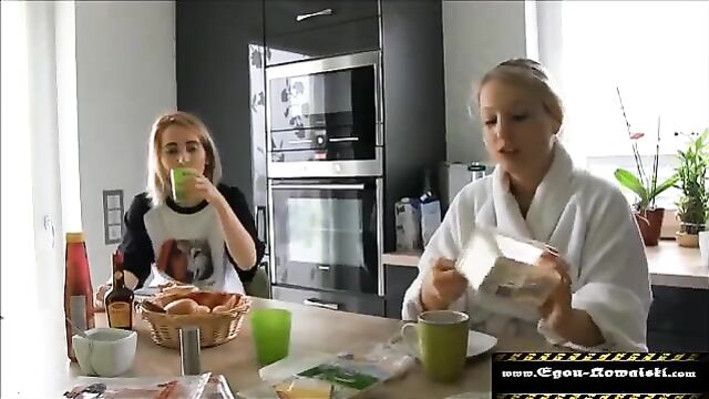 Father Fucking daughter and her shocked girlfriend - 1 image