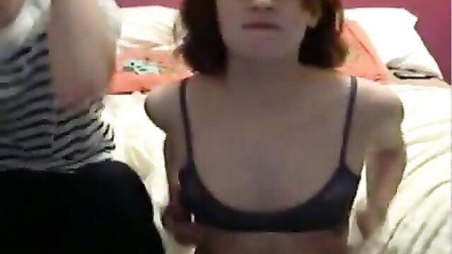 Real young brother & sister incest sex on webcam - 1 image