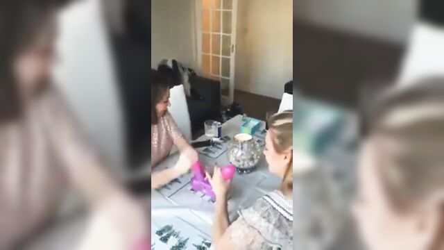 Mother and daughter have Fun homemade - 2 image