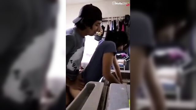 Sister Does The Dishes And Her Real Brother Fucks Her From Behind. - 1 image