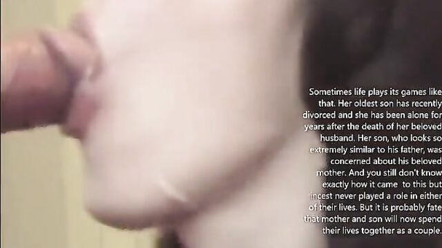 Mom Gives A Blowjob To Her Recently Divorced Son - 4 image