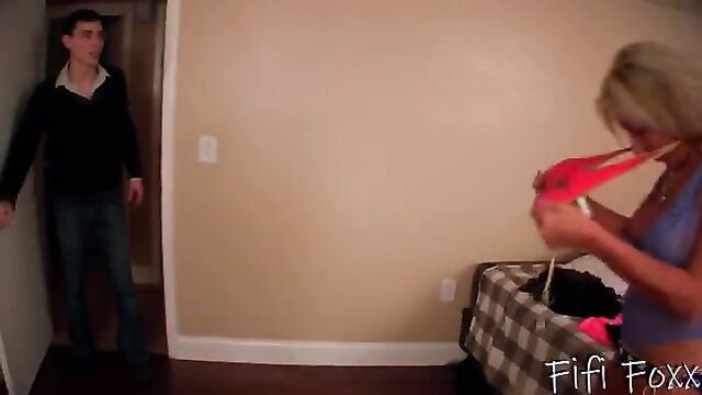 Sexy Mother naked in front of her own son - 2 image