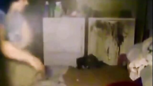 Horny mother rides her son's cock - 1 image