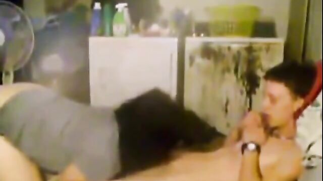 Horny mother rides her son's cock - 2 image