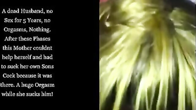 Horny Mother Couldnt Help Herself And Had To Suck Her Own Sons Cock - 2 image