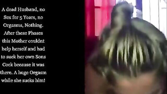 Horny Mother Couldnt Help Herself And Had To Suck Her Own Sons Cock - 3 image