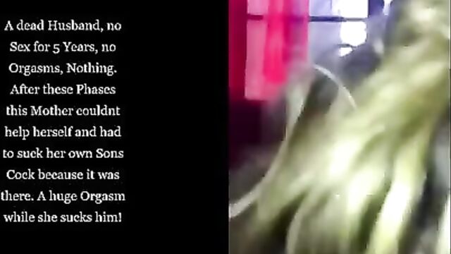 Horny Mother Couldnt Help Herself And Had To Suck Her Own Sons Cock - 4 image