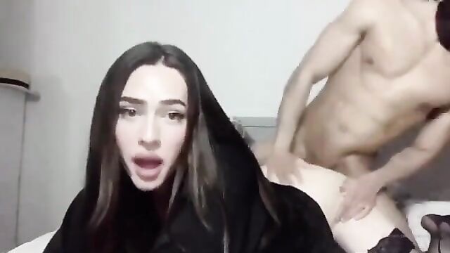 Beautiful shemale sister having incest sex with brother homemade