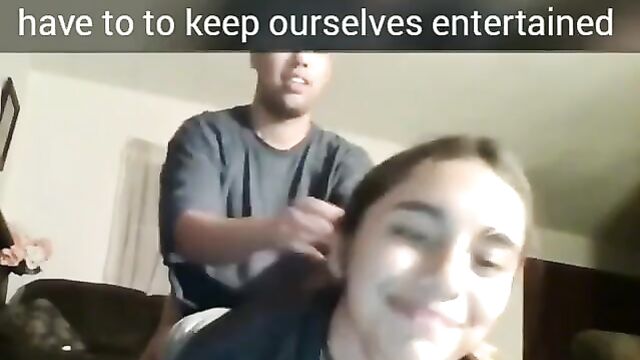 Fun brother and sister blowjob handjob - Real Amateur Incest - 2 image