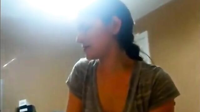 Brother and Sister Hand, head and cum in mouth - 1 image