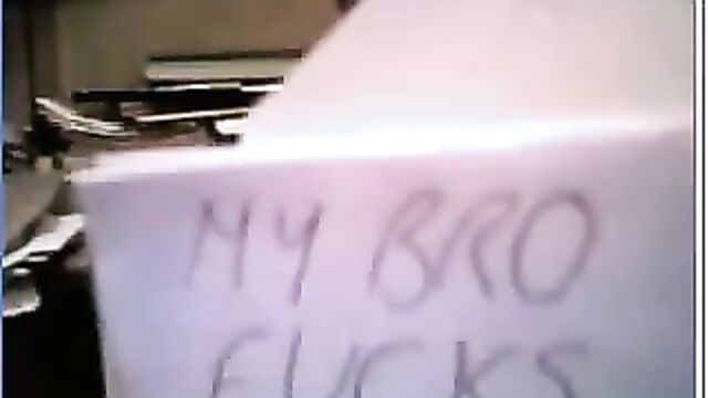 My Brother Fucks Me on Webcam - 1 image
