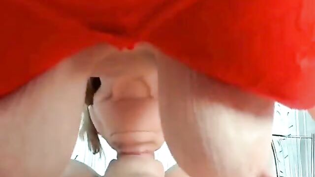 Beautiful View When Mature Mom Sucks Son's Cock