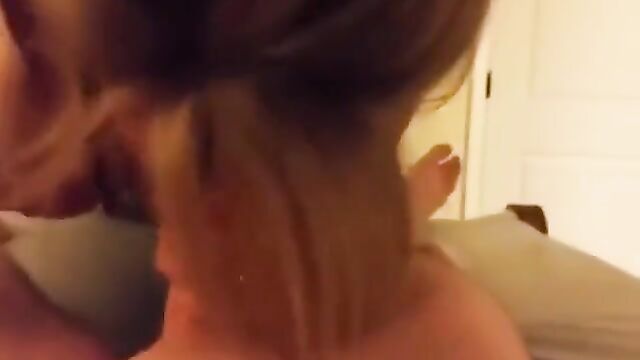 Drunk Mom With Glasses Gives Her Son A Blowjob - 3 image