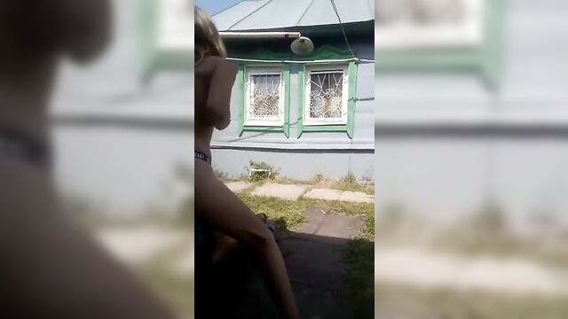 Brother Fucking His Sister On Grandmothers Backyard - 3 image