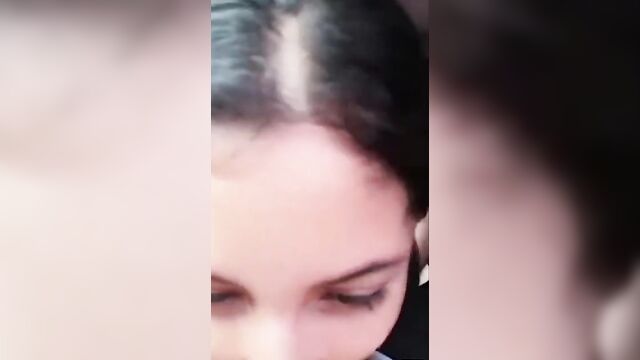 Sister Sucking Brother's Cock In The Car - 1 image