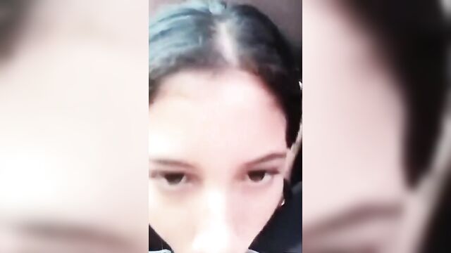 Sister Sucking Brother's Cock In The Car - 5 image